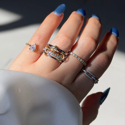 The Original Self-Love Chain Ring- Yellow Gold