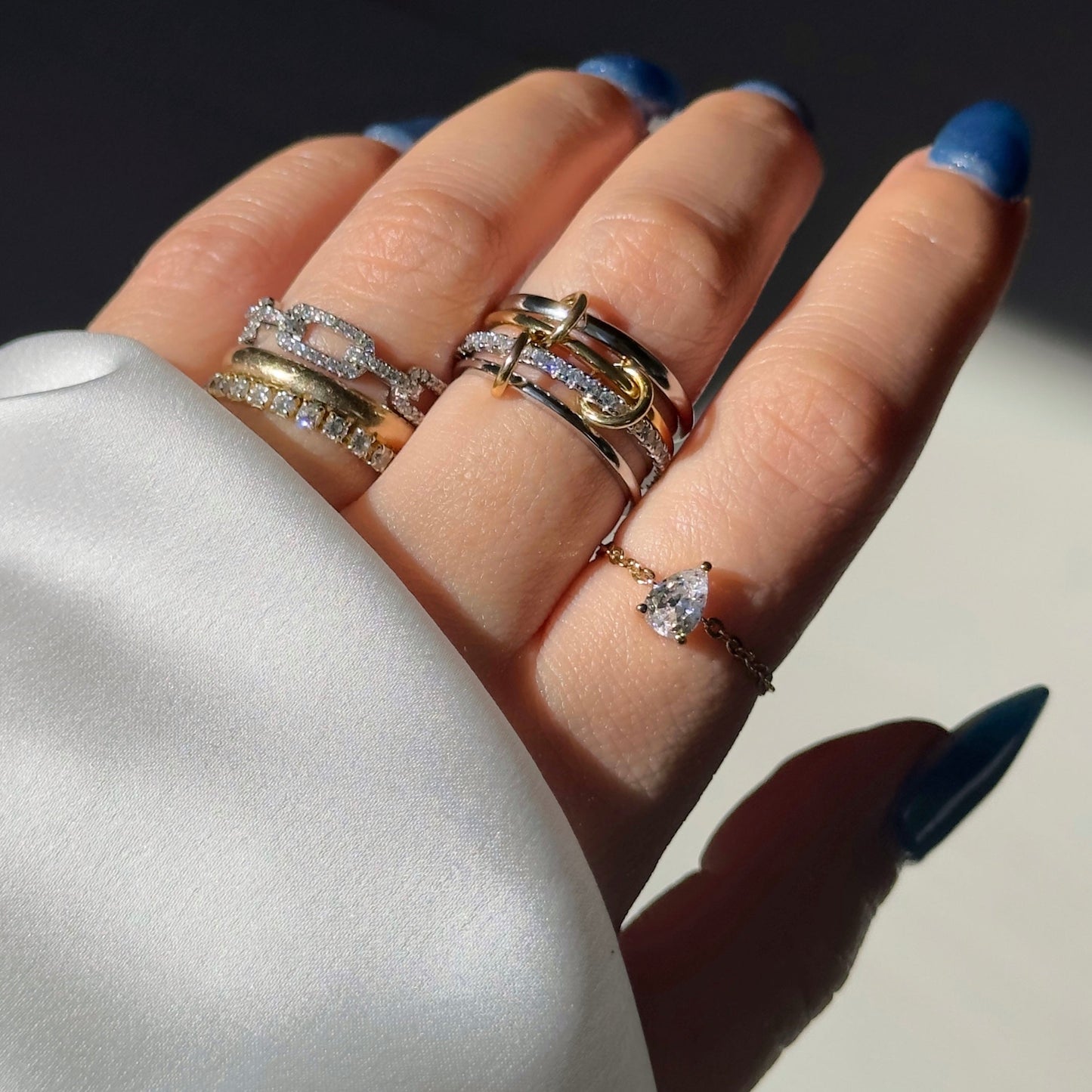 The Original Self-Love Chain Ring- Yellow Gold