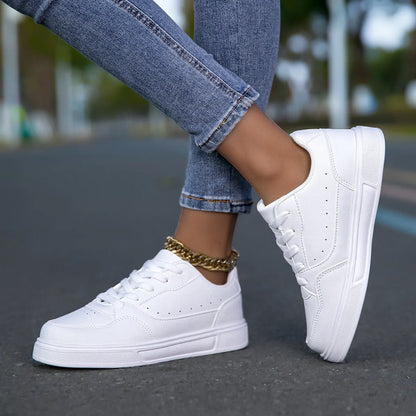 Breathable White Korean Casual Sneaker Breathable